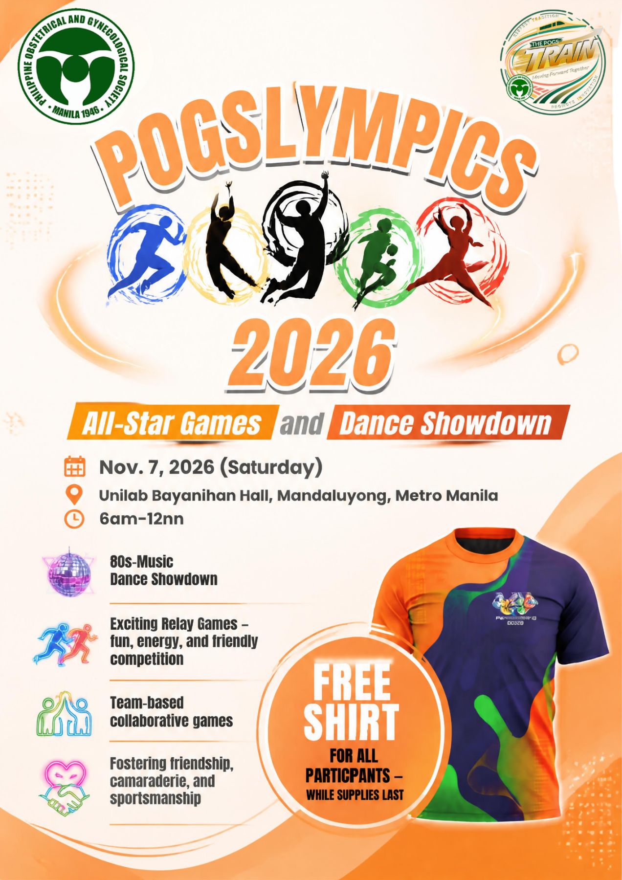 POGSlympics 2026 — All-Star Games and Dance Showdown, November 7, 2026, Unilab Bayanihan Hall, Mandaluyong